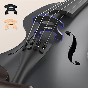 DONNER rising-v バイオリン　黒 Donner Rising-V Carbon Fiber Violin - Beirut Violin Shop