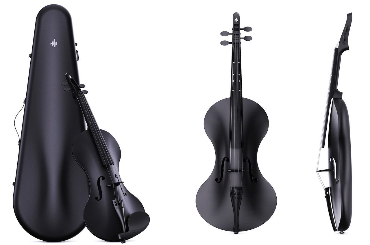 DONNER rising-v バイオリン　黒 Donner Rising-V Carbon Fiber Violin - Beirut Violin Shop
