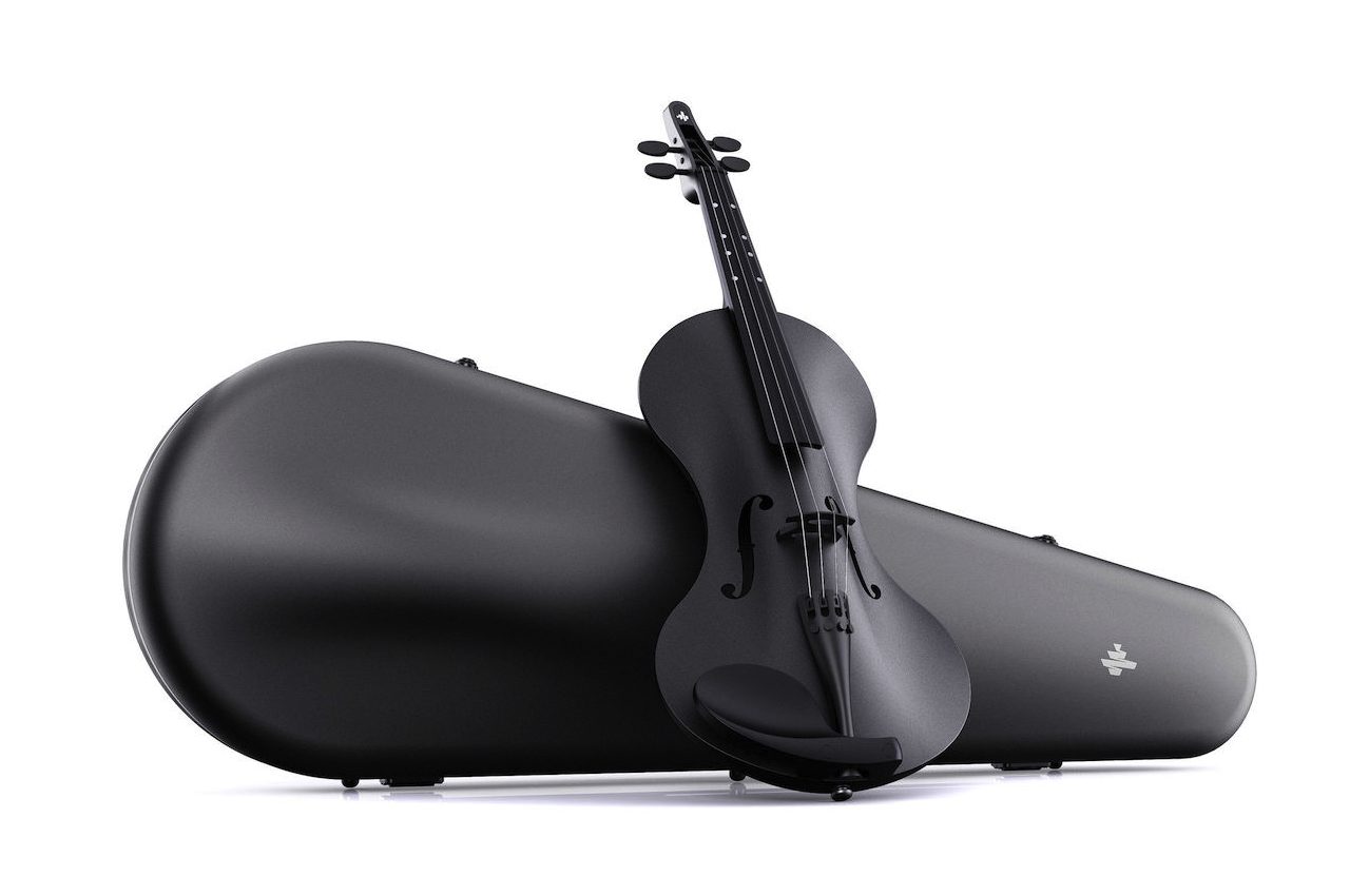 DONNER rising-v バイオリン　黒 Donner Rising-V Carbon Fiber Violin - Beirut Violin Shop